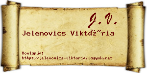 Jelenovics Viktória névjegykártya